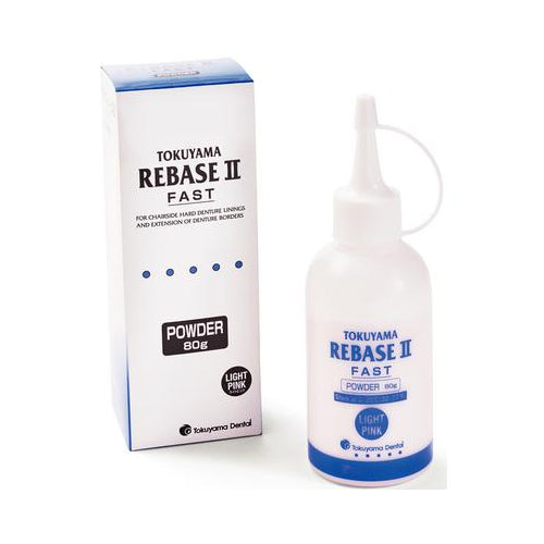 Tokuyama 20546 Rebase II Hard Denture Reline Material Powder 80 Gm Bottle Tokuyama 20546 Rebase II Hard Denture Reline Material Powder 80 Gm Bottle